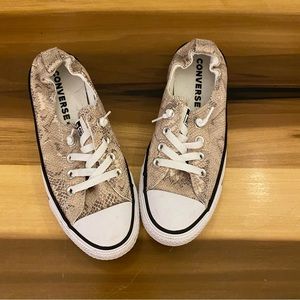 Converse Chuck Taylor All Star Women’s Shoreline Low Snake Print, Size 7